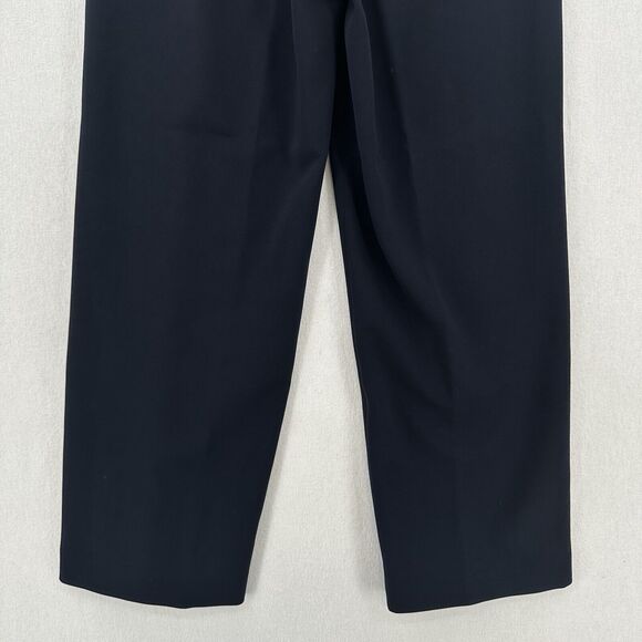 Theory Pants Womens Small Winszlee Admiral Wide Leg Navy Blue Minimal Career EUC - Picture 6 of 13